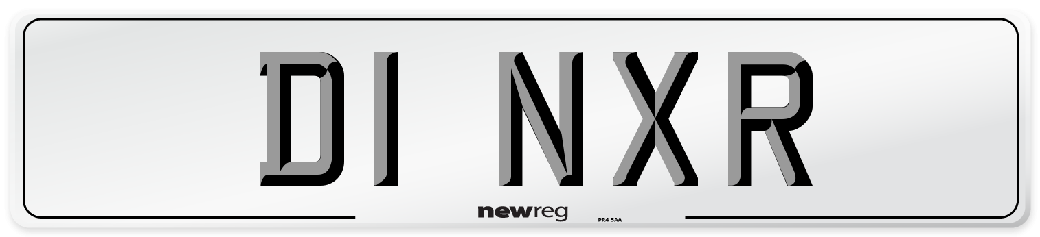 D1 NXR Number Plate from New Reg
